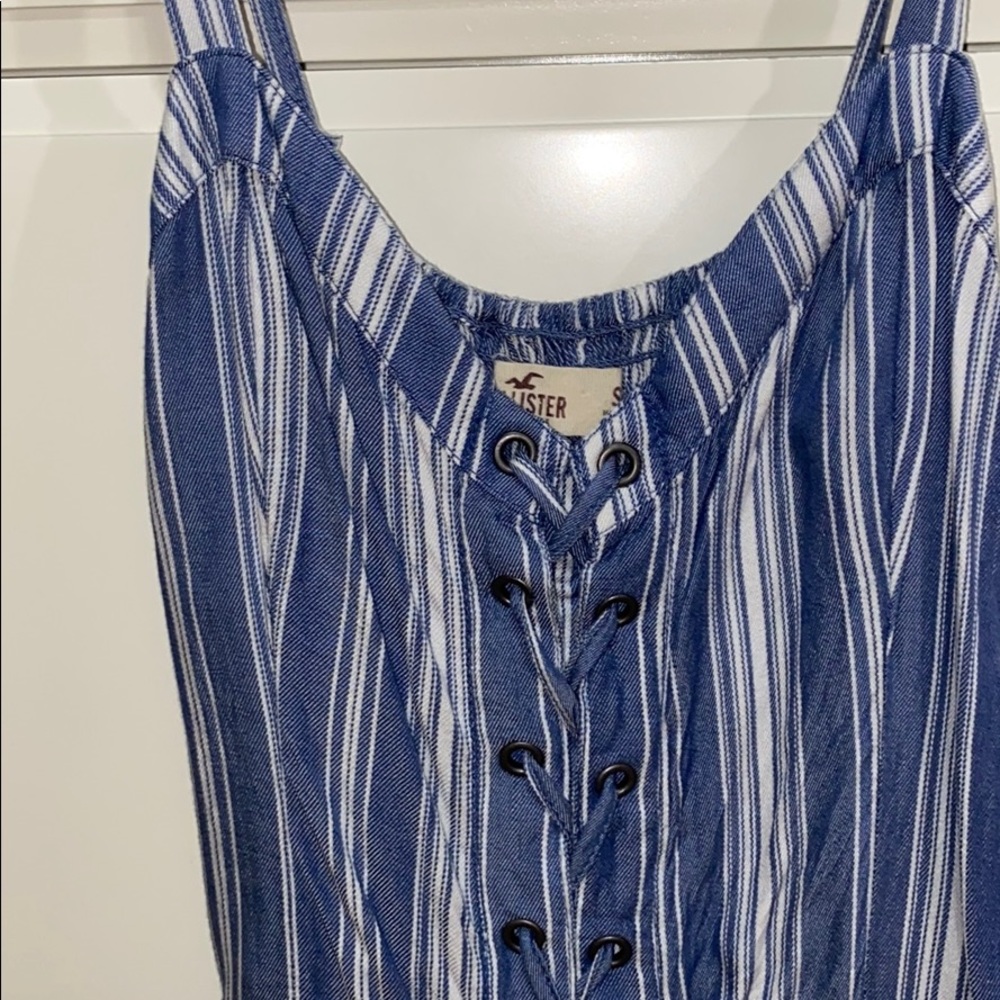 striped hollister romper